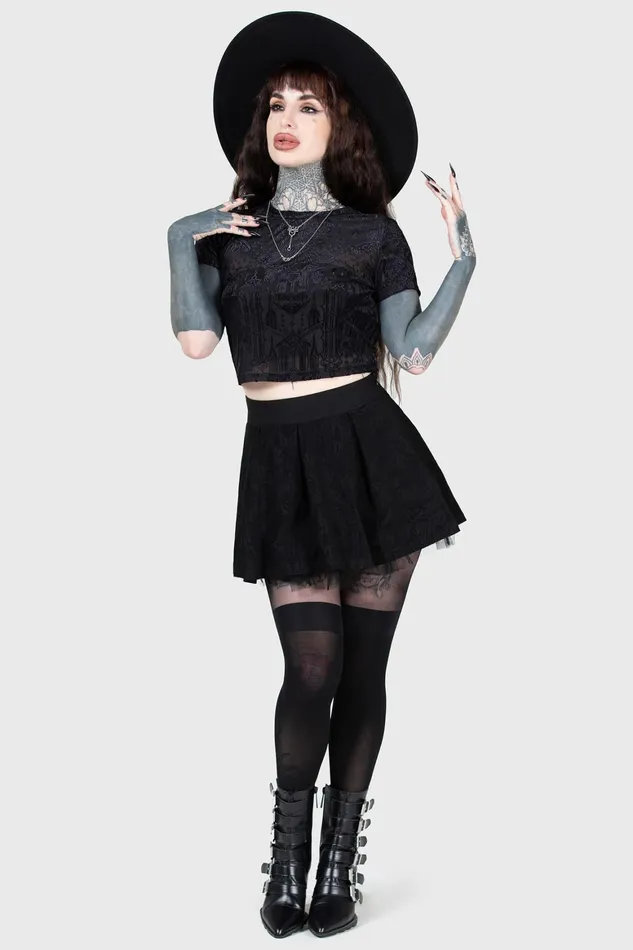 Killstar Chapel Of Hatred Crop Top Women Crop