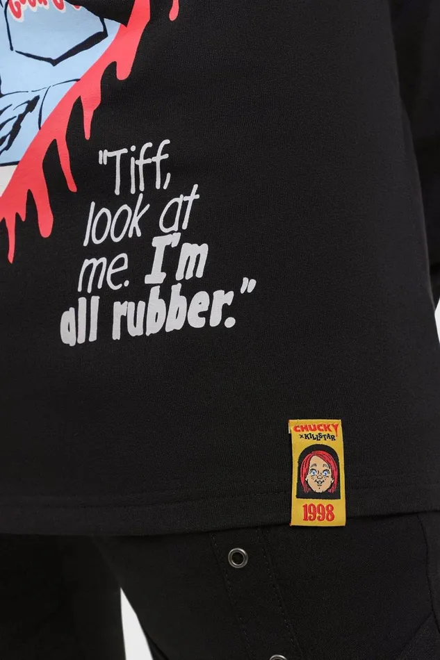 Killstar Chucky and Tiff Forever Sweatshirt Men Graphic Tops