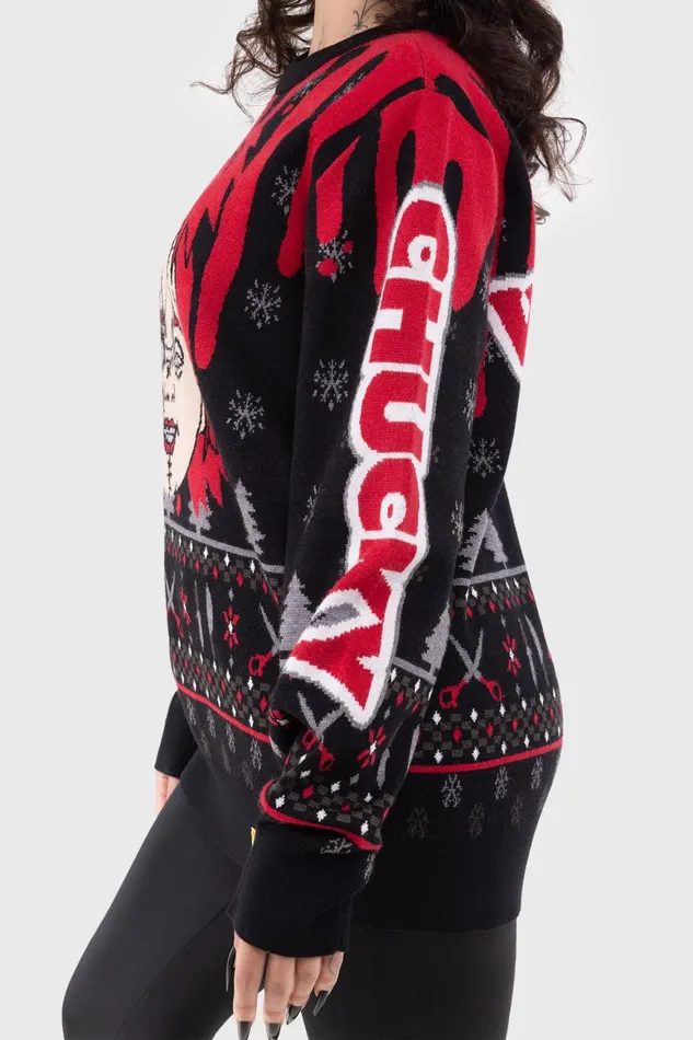 Killstar Chucky Wanna Play Sweater Women Sweaters