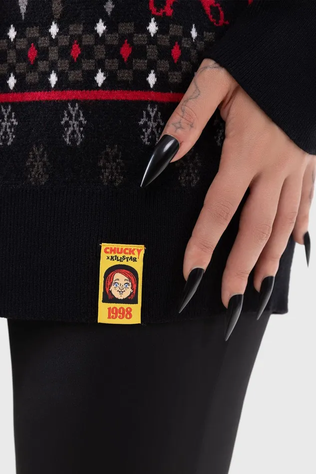 Killstar Chucky Wanna Play Sweater Women Sweaters
