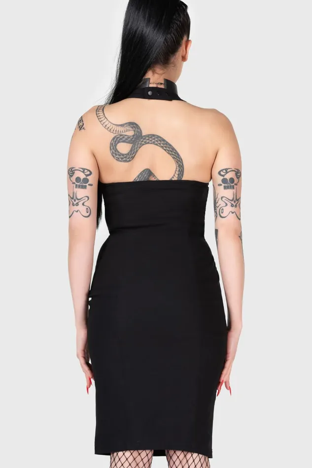 Killstar Classy Chassy Dress Women Midi