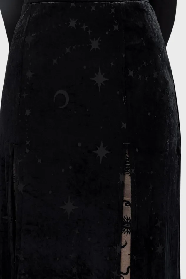 Killstar Coma Star Maxi Skirt Women Maxi Skirts