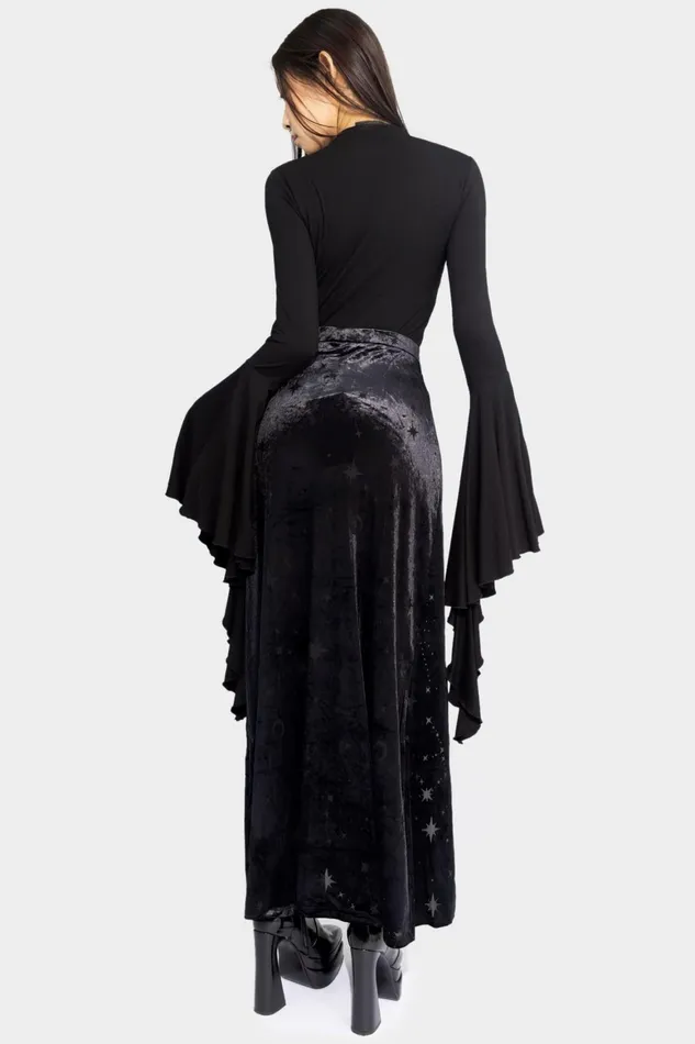 Killstar Coma Star Maxi Skirt Women Maxi Skirts