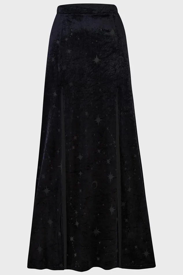 Killstar Coma Star Maxi Skirt Women Maxi Skirts
