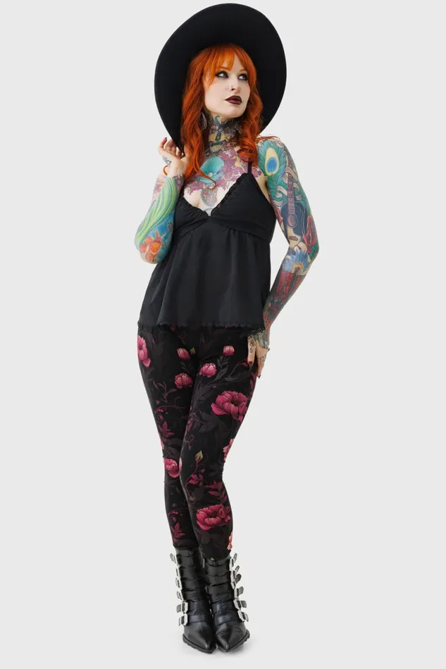 Killstar Cottage Chorus Leggings Women Leggings