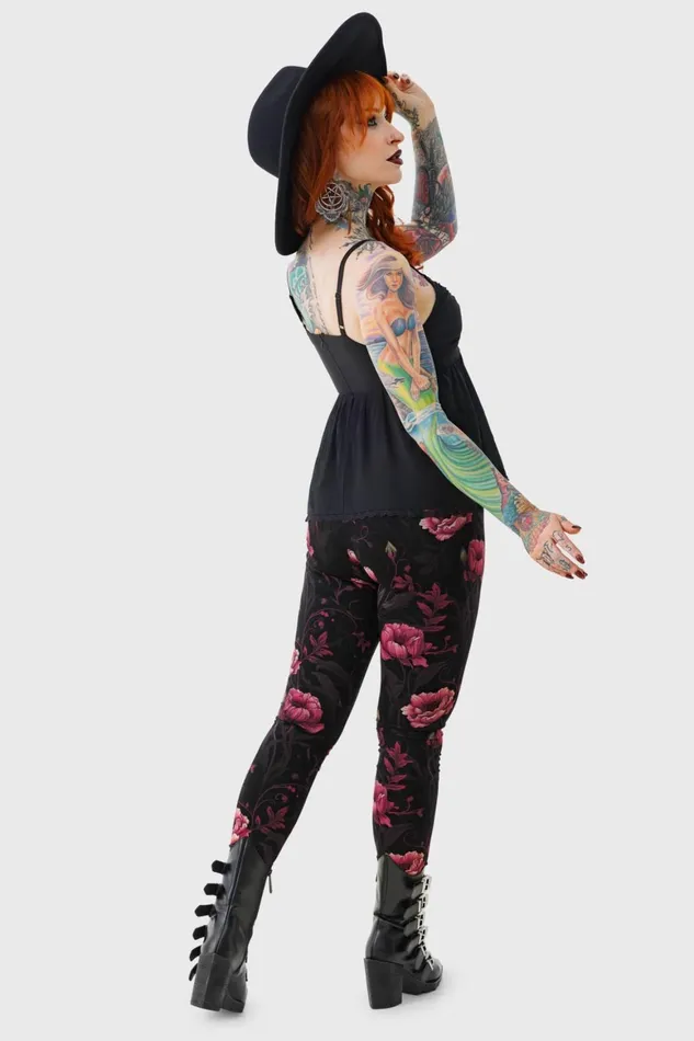 Killstar Cottage Chorus Leggings Women Leggings