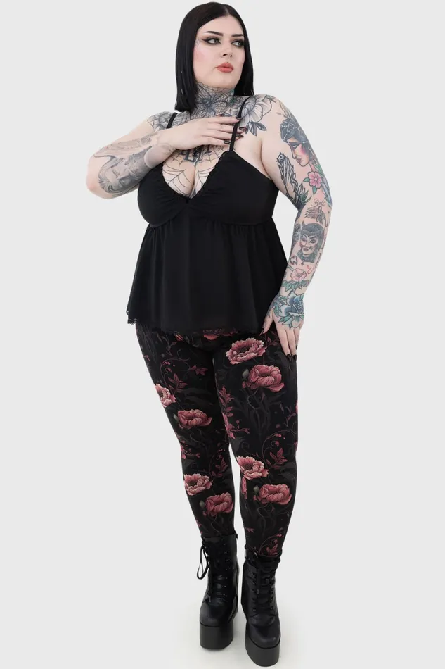 Killstar Cottage Chorus Leggings Women Leggings