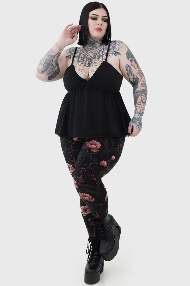 Killstar Cottage Chorus Leggings Women Leggings