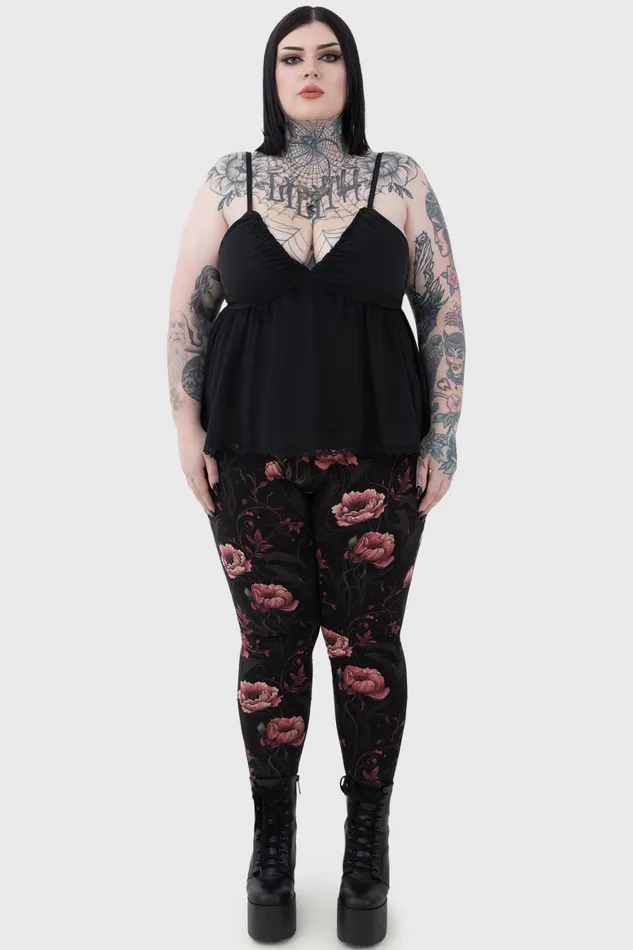 Killstar Cottage Chorus Leggings Women Leggings