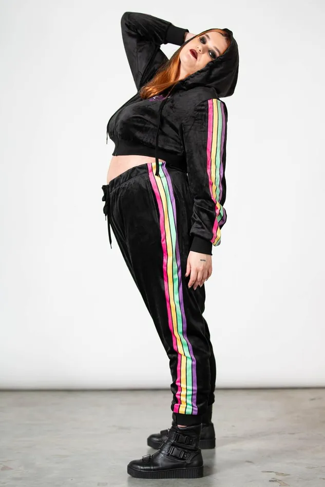 Killstar Coven Chill Velour Hoodie Women Loungewear