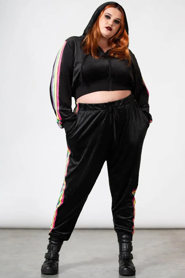 Killstar Coven Chill Velour Hoodie Women Loungewear