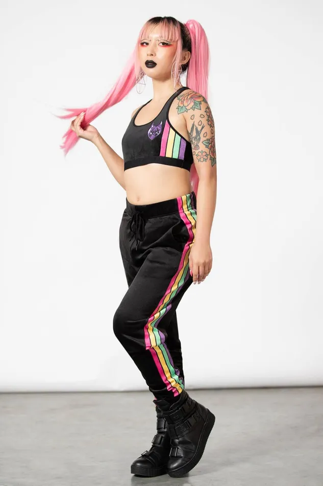Killstar Coven Chill Velour Joggers Women Chill Out