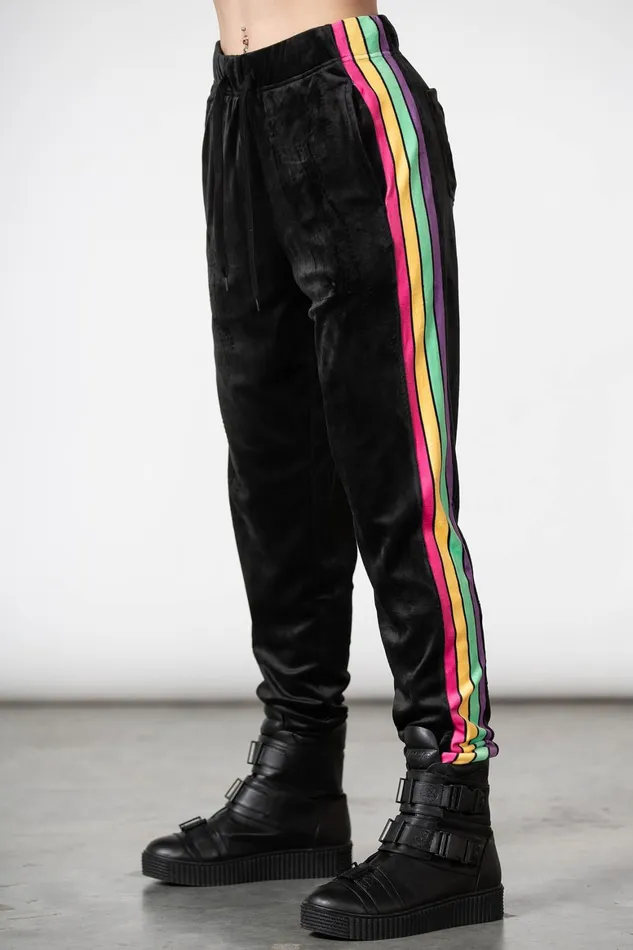 Killstar Coven Chill Velour Joggers Women Chill Out