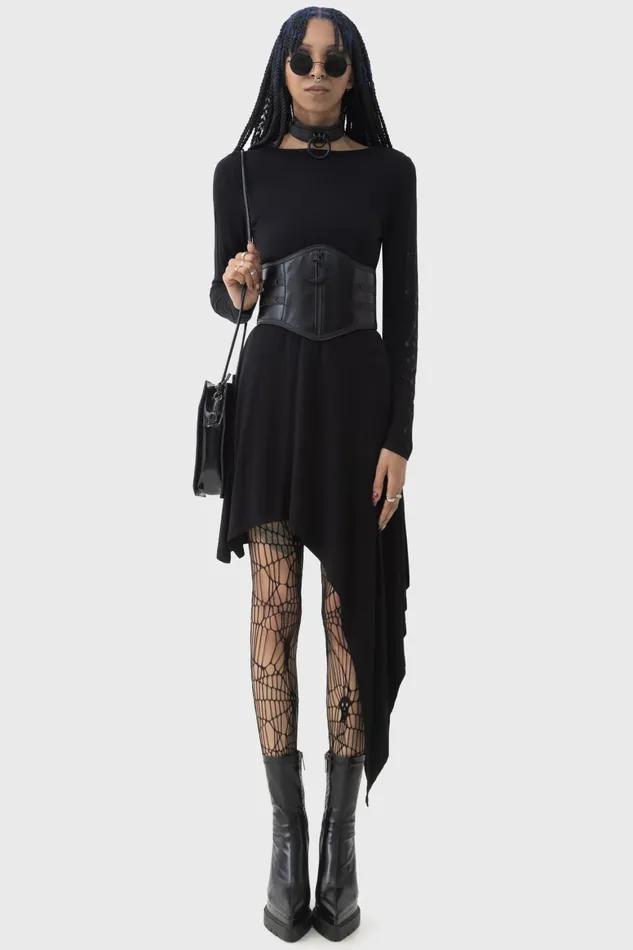 Killstar Crescent Doom Dress Women Midi