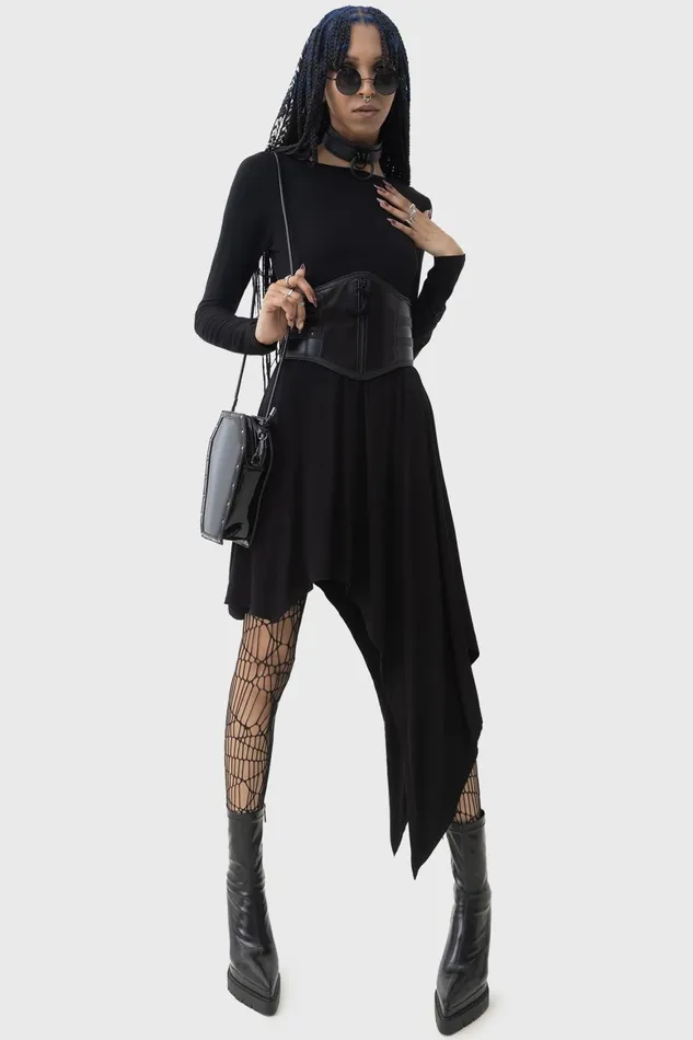 Killstar Crescent Doom Dress Women Midi