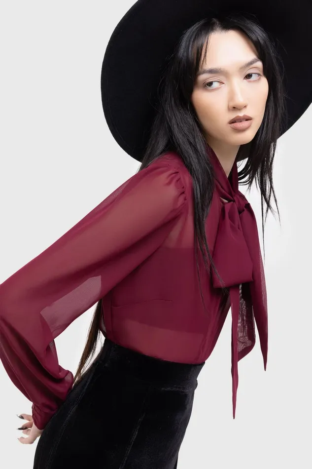 Killstar Crimson Oracle Blouse Women Basics