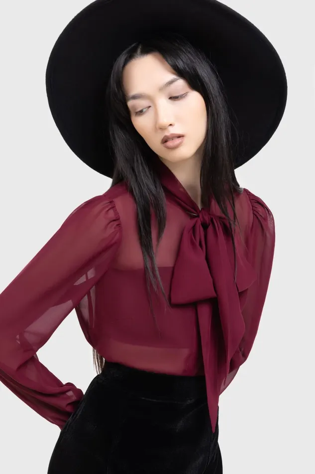 Killstar Crimson Oracle Blouse Women Basics