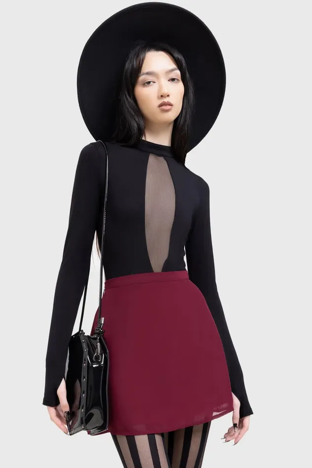 Killstar Crimson Oracle Skirt Women Mini Skirts