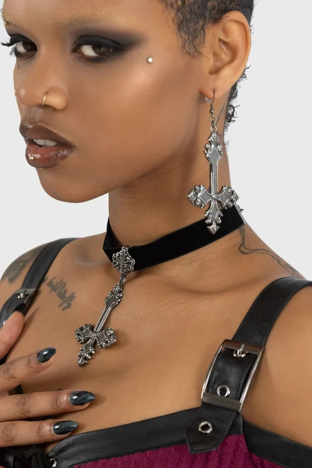 Killstar Crossed Fates Earrings Women Earrings