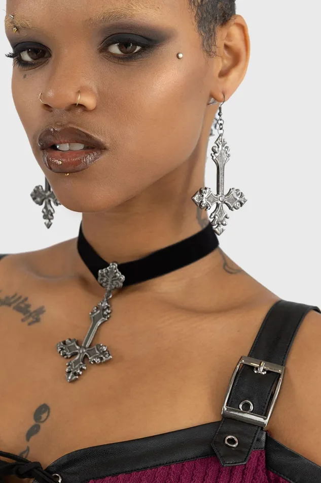 Killstar Crossed Fates Earrings Women Earrings