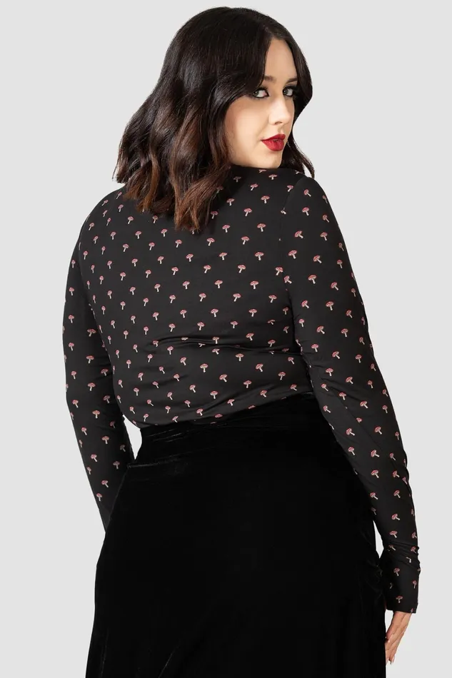 Killstar Dapperling Long Sleeve Top Women Long Sleeves