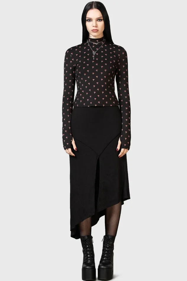 Killstar Dapperling Long Sleeve Top Women Long Sleeves