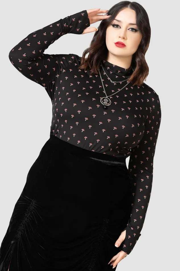 Killstar Dapperling Long Sleeve Top Women Long Sleeves