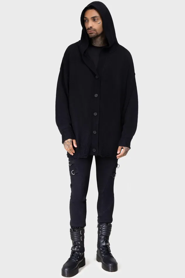 Killstar Darkmoor Academy Hooded Cardigan Women Cardigans