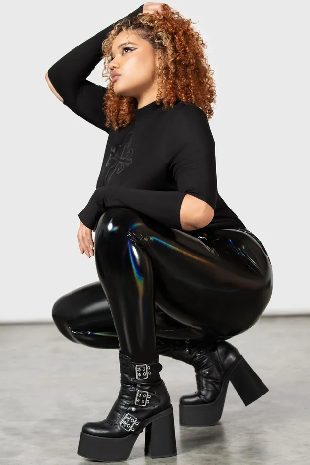 Killstar Darkwaves and Raves Leggings Women Leggings
