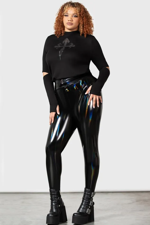 Killstar Darkwaves and Raves Leggings Women Leggings