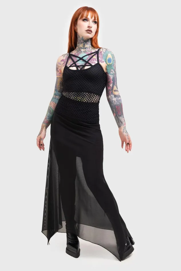 Killstar Death Star Maxi Skirt Women Maxi Skirts