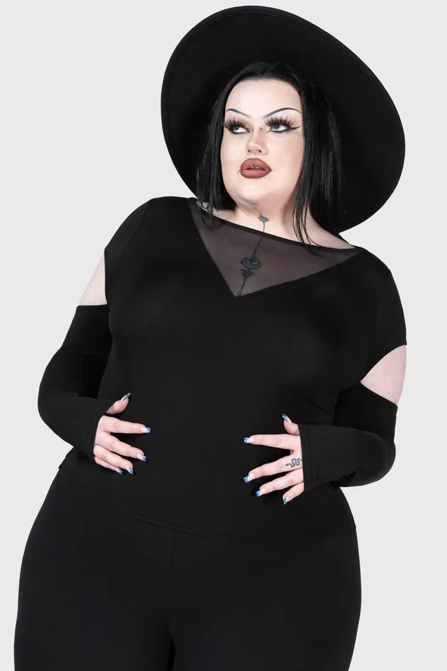 Killstar Devote Thee Top Women Long Sleeves