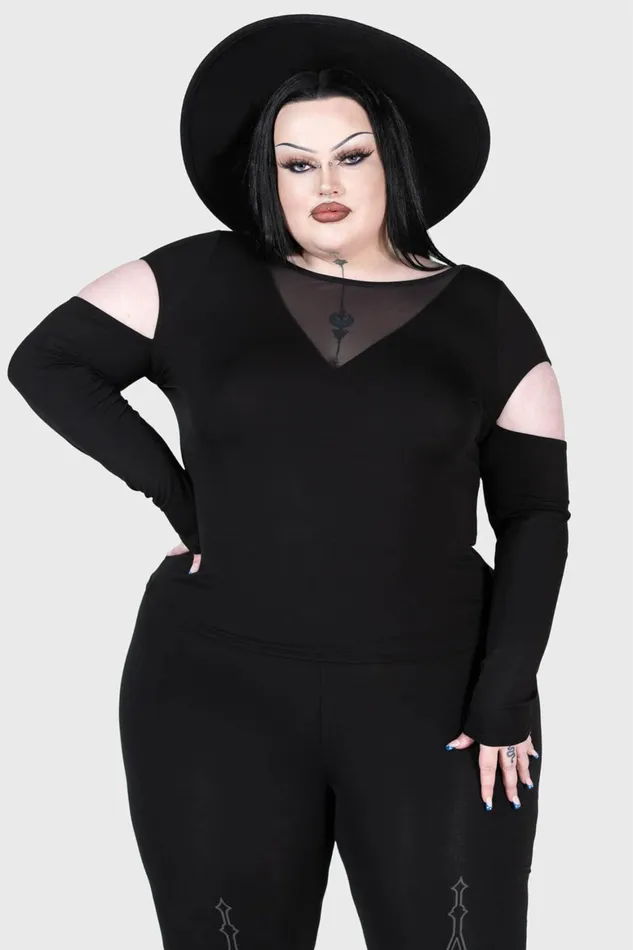 Killstar Devote Thee Top Women Long Sleeves