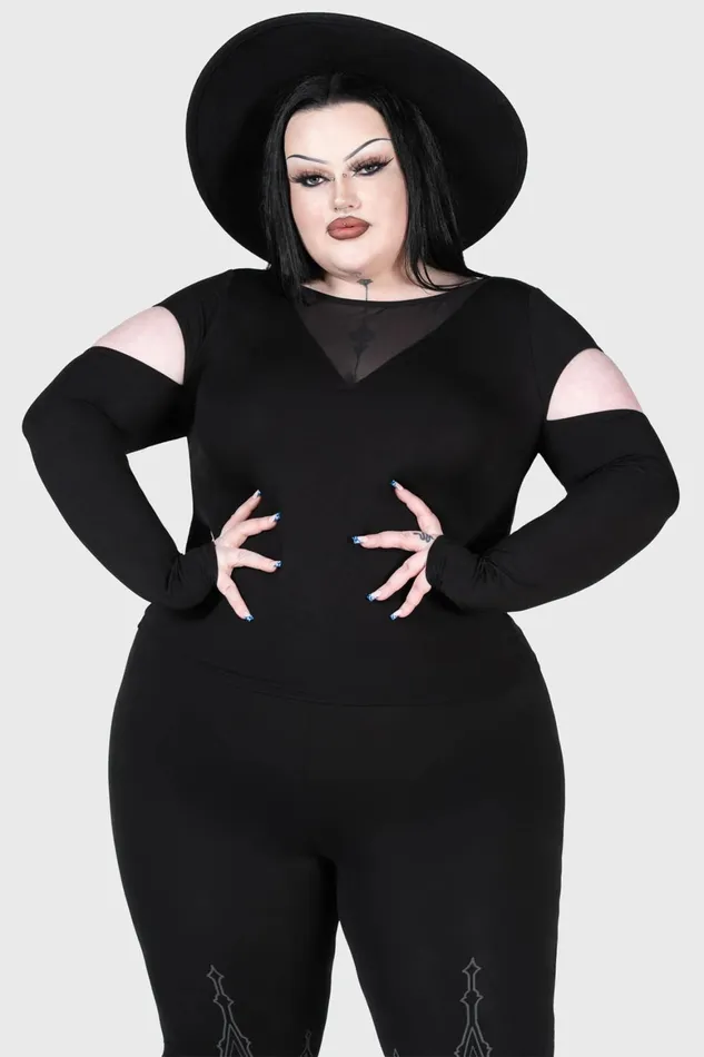 Killstar Devote Thee Top Women Long Sleeves