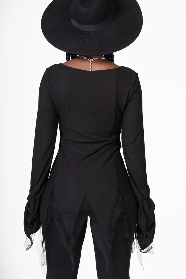 Killstar Distressa Blouse Women Shirts and Blouses