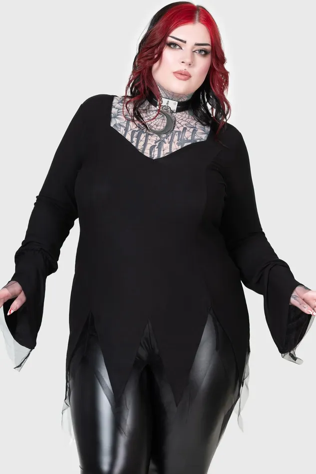 Killstar Distressa Blouse Women Shirts and Blouses