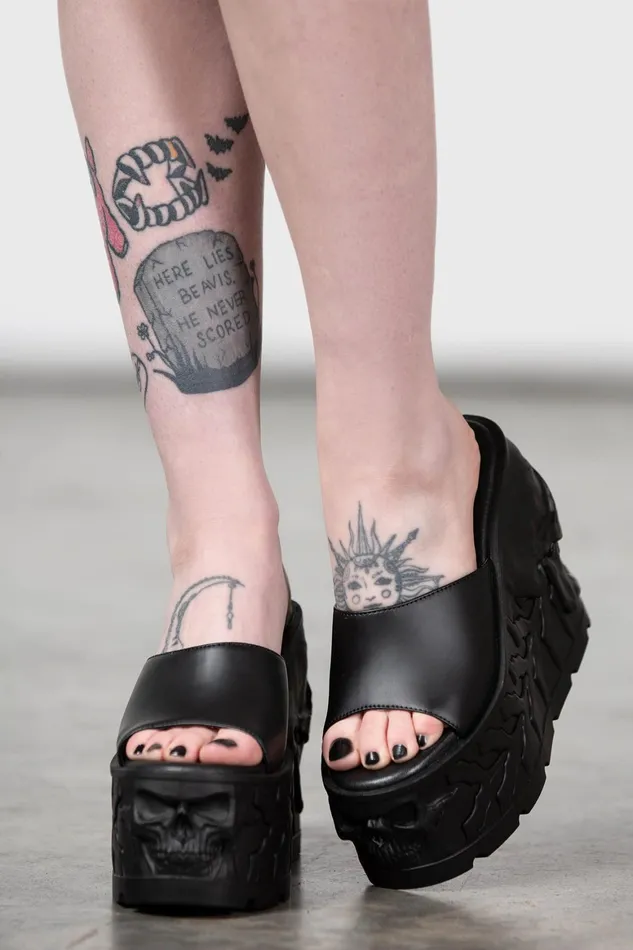 Killstar Doom Platform Sliders Women Platforms