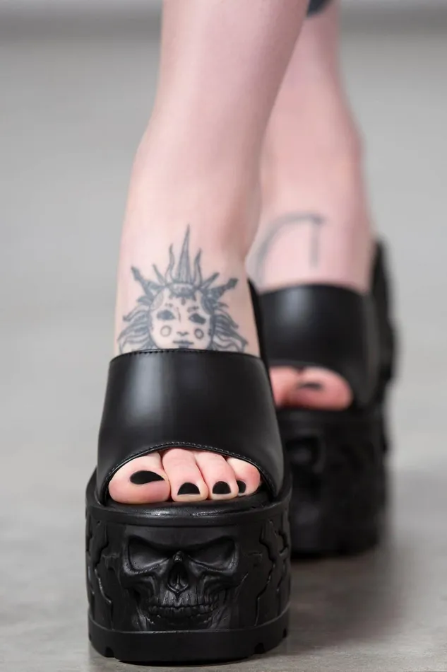 Killstar Doom Platform Sliders Women Platforms