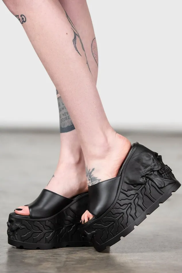Killstar Doom Platform Sliders Women Platforms