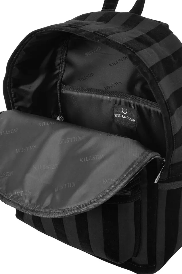 Killstar Earn Your Stripes Backpack Women Backpacks