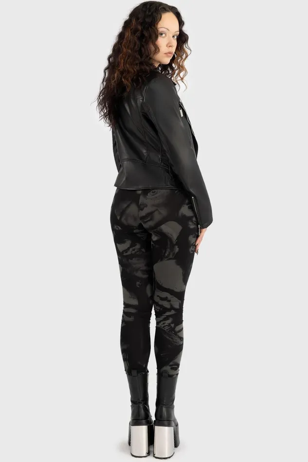 Killstar Eat Your Heart Out Leggings Women Leggings