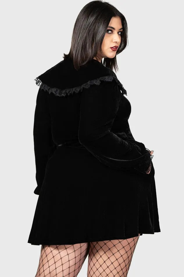 Killstar Emilee Emilee Collar Dress Women Mini