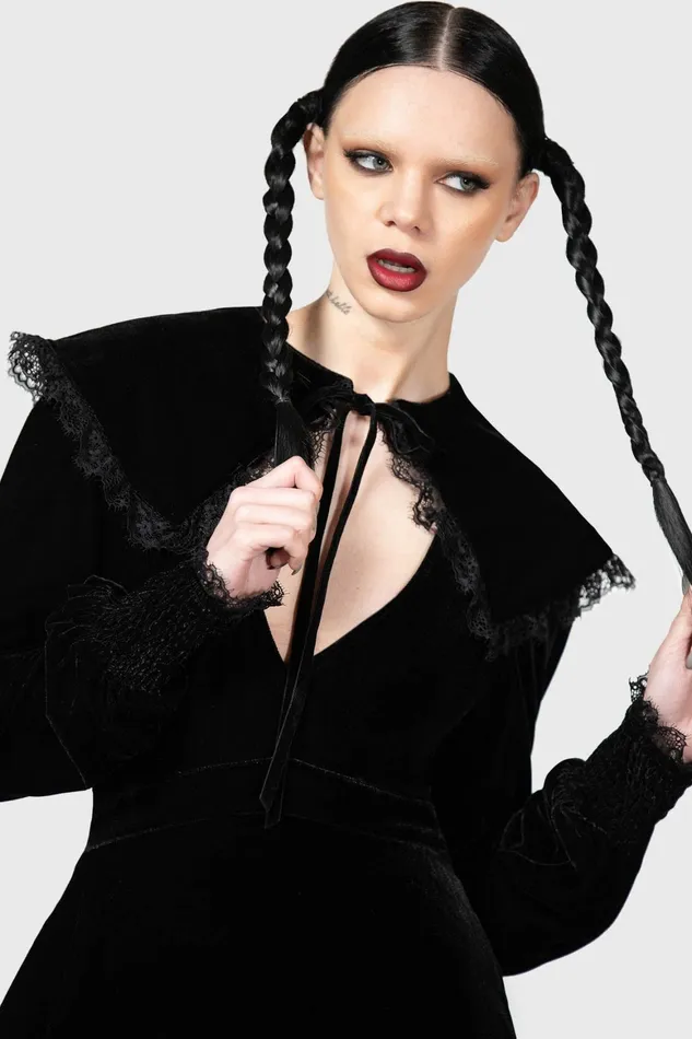 Killstar Emilee Emilee Collar Dress Women Mini