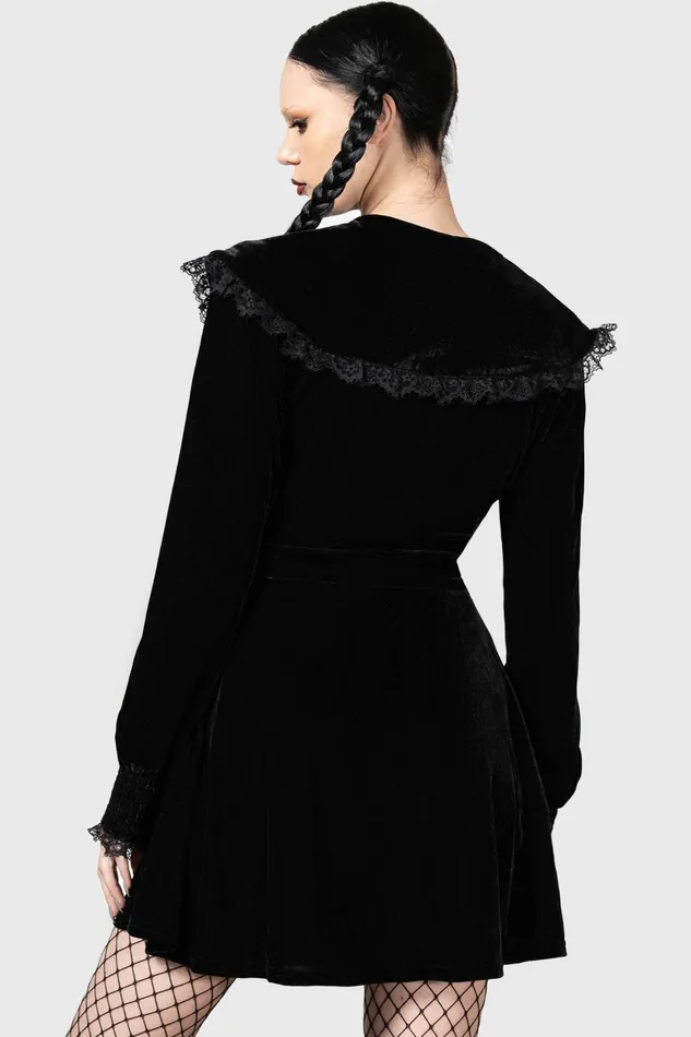 Killstar Emilee Emilee Collar Dress Women Mini