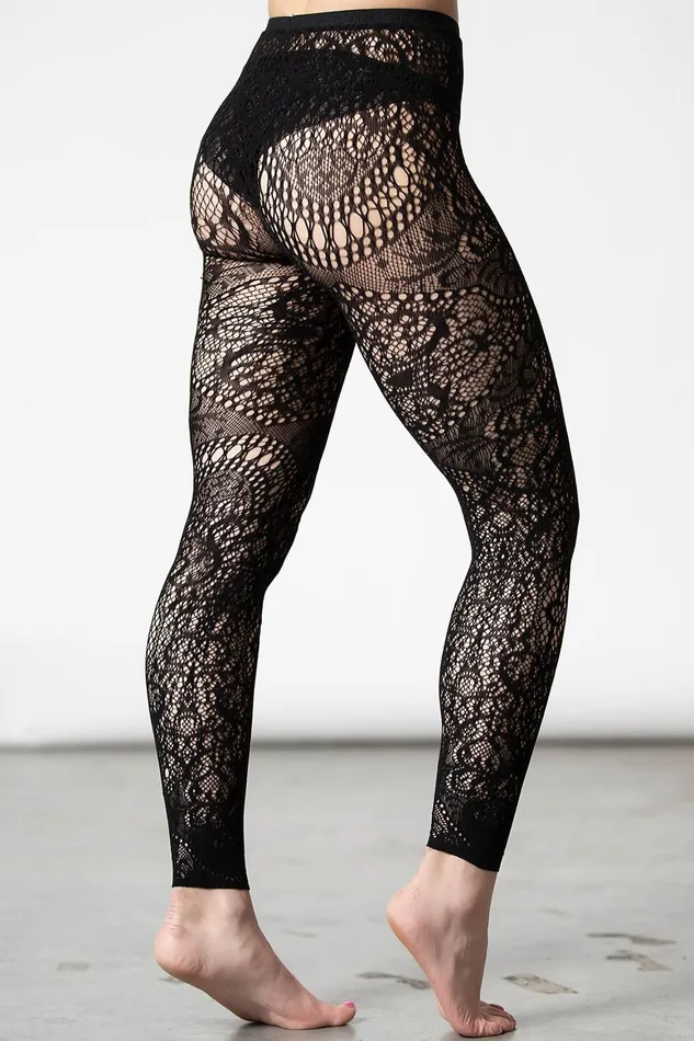 Killstar Empyrean Lace Leggings Women Leggings