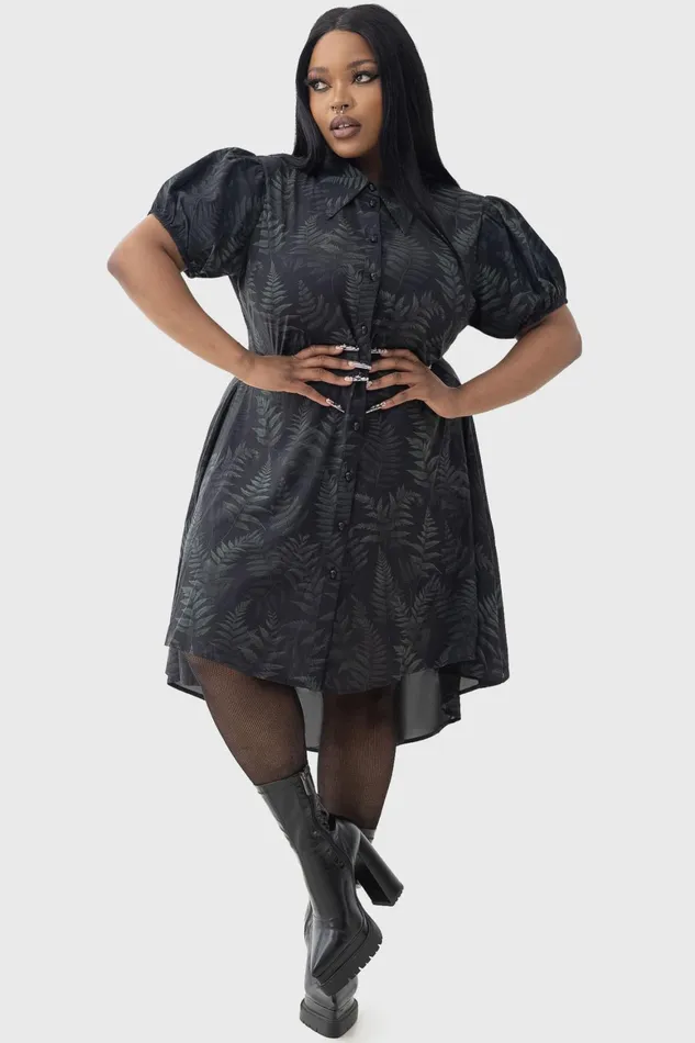 Killstar Equinoxx Shirt Dress Women Mini