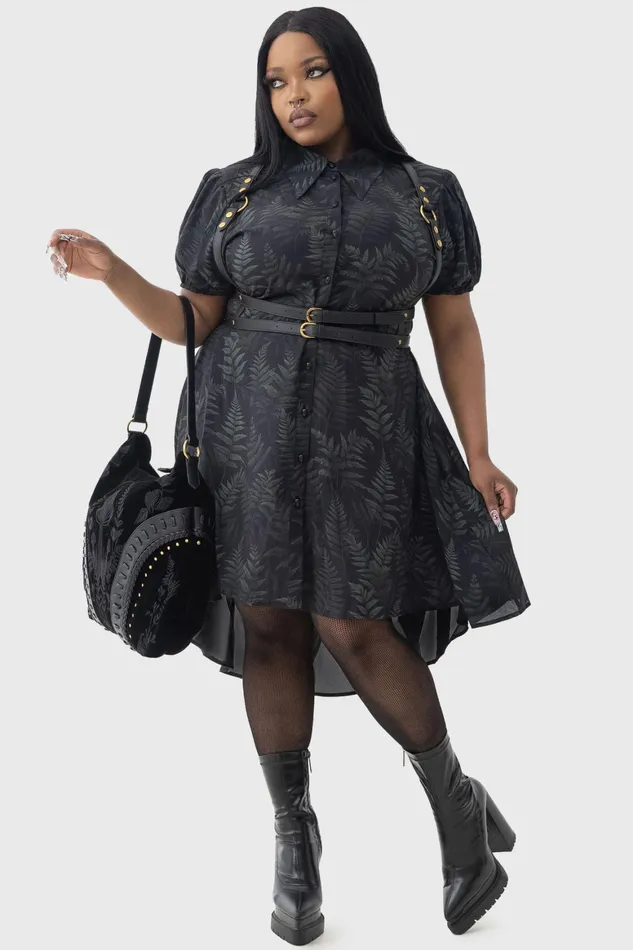 Killstar Equinoxx Shirt Dress Women Mini