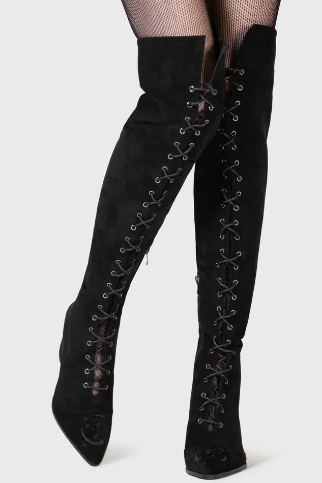Killstar Evening Hill Boots Women Flats and Trainers