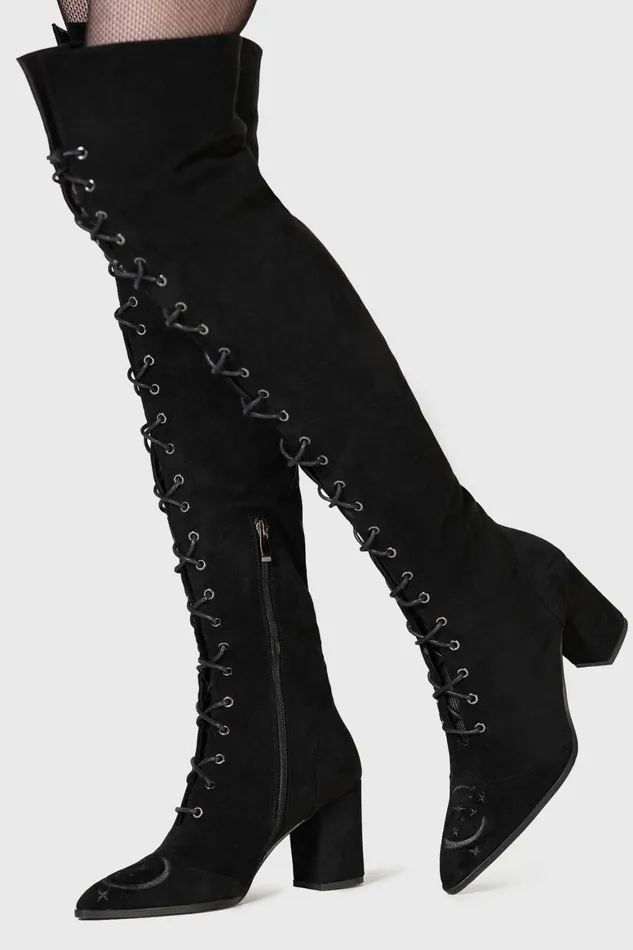 Killstar Evening Hill Boots Women Flats and Trainers