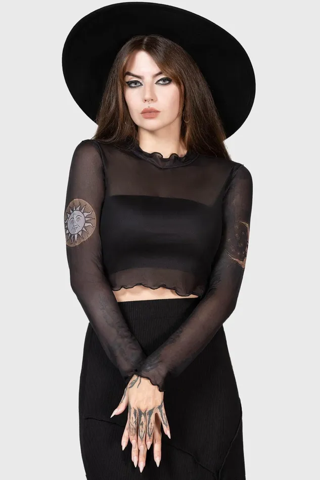 Killstar Evil Sun Top Women Long Sleeves